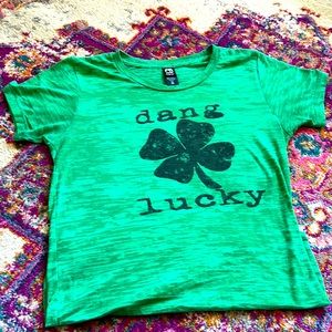 Dang Lucky Burnout Tee Size M
